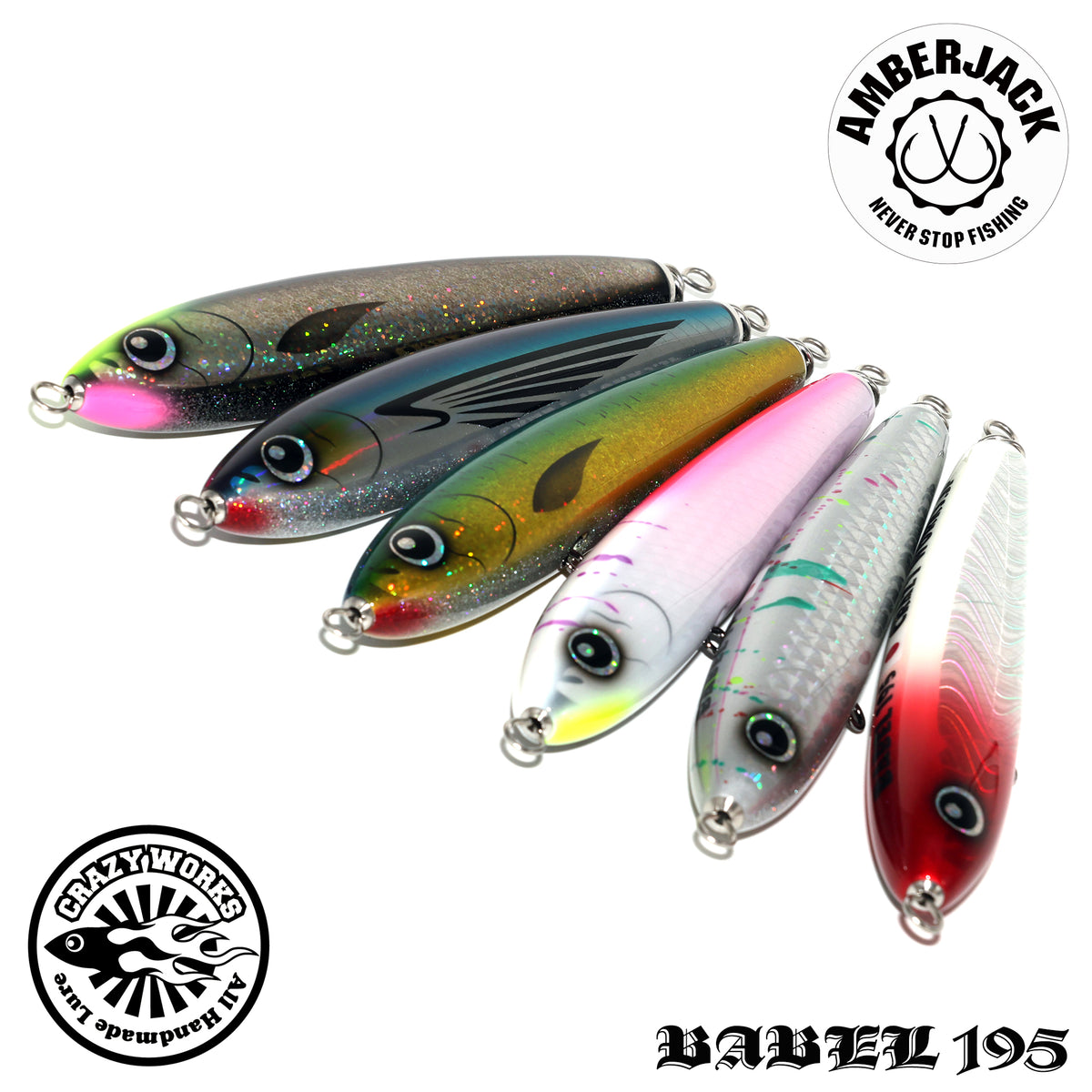 CRAZY WORKS BABEL 195 WOOD PENCIL PLAG – AMBERJACK