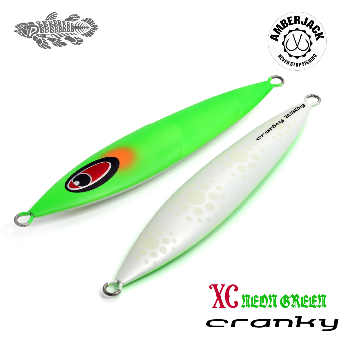 クランキー XCマットネオングリーン / 裏パールノクチルカグロー シー