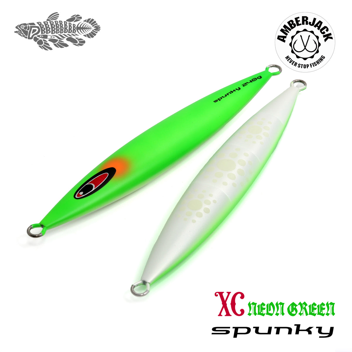 スパンキー XCマットネオングリーン / 裏パールノクチルカグロー シー