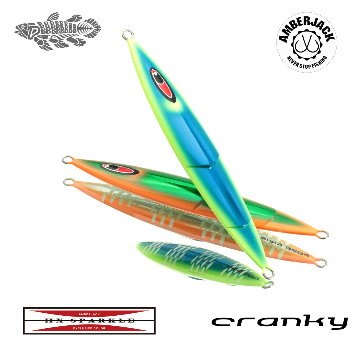 クランキー HX アルミエッジチャート裏ゼブラオーバル シー