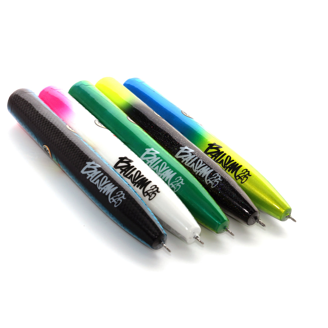 Balsam 245/225 Balsa Wood Slim Popper, Isola Blue. BALSAM 245mm/225mm WOOD POPPER 