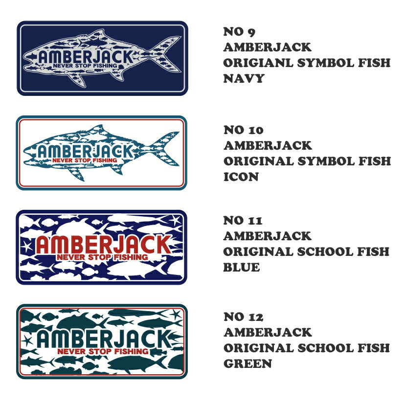 AJオリジナルドカット用ステッカー1枚AMBERJACKORIGINALSTICKERMADEINJAPANアンバージャック