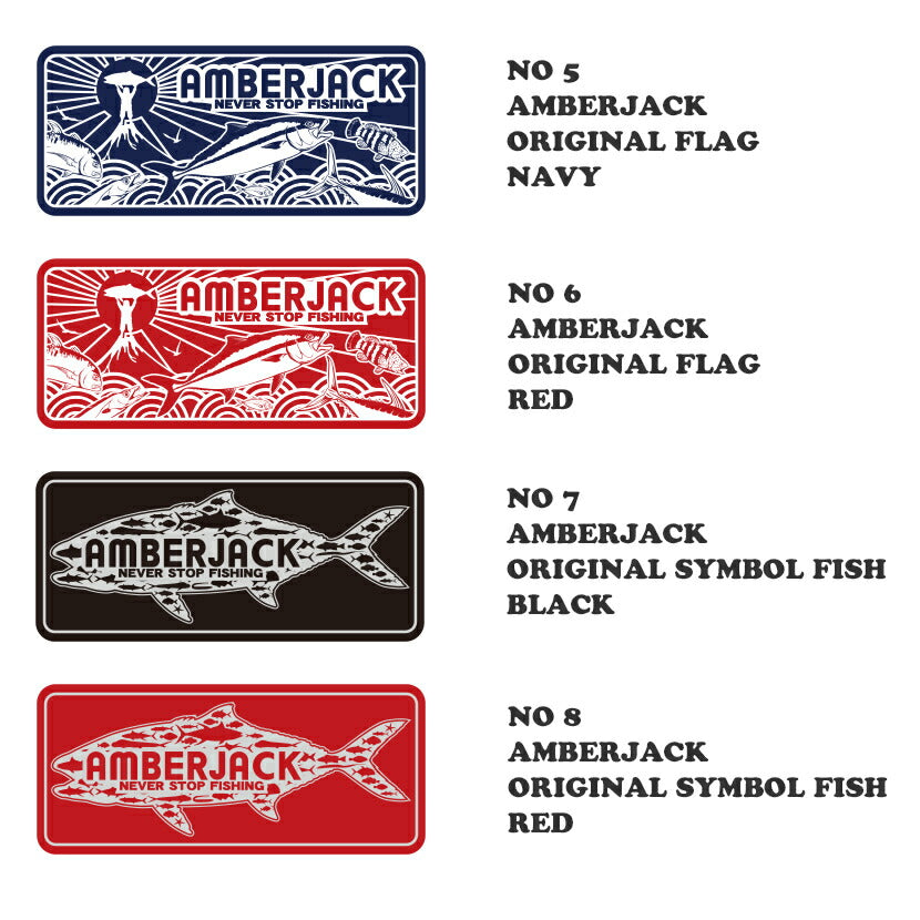 AJオリジナルミニチュアステッカー1シート:24点セットAMBERJACKORIGINALSTICKERMADEINJAPANアンバージャック