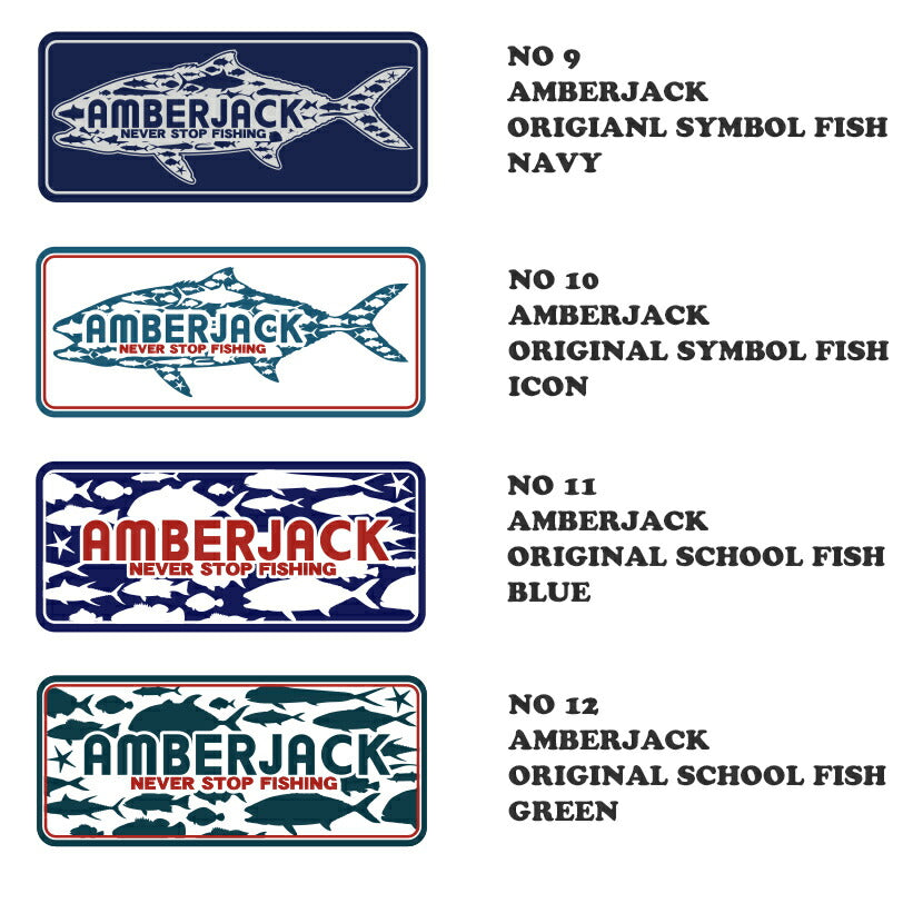 AJオリジナルミニチュアステッカー1シート:24点セットAMBERJACKORIGINALSTICKERMADEINJAPANアンバージャック