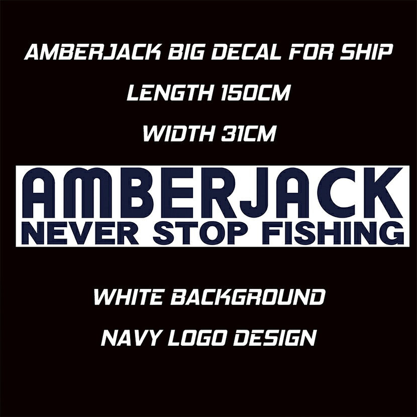 AJオリジナル大型ステッカー1枚AMBERJACKORIGINALSTICKERMADEINJAPANアンバージャック