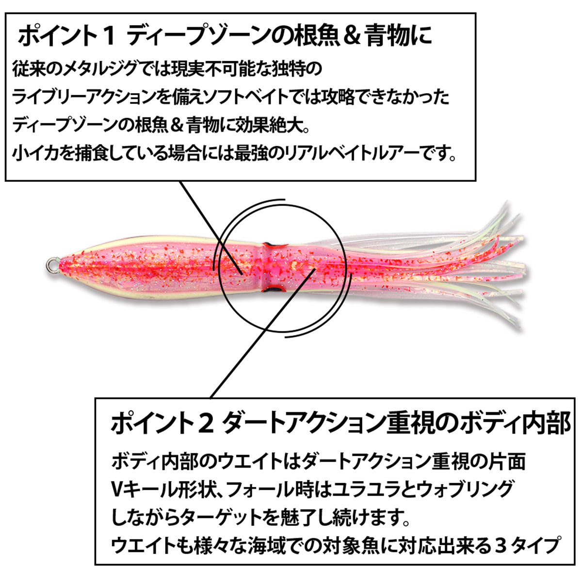 ファルコン　スロースクイッド　3本セット ほぼイカ ファルコン スロースクイッド 3本セット ほぼイカ 楽天市場