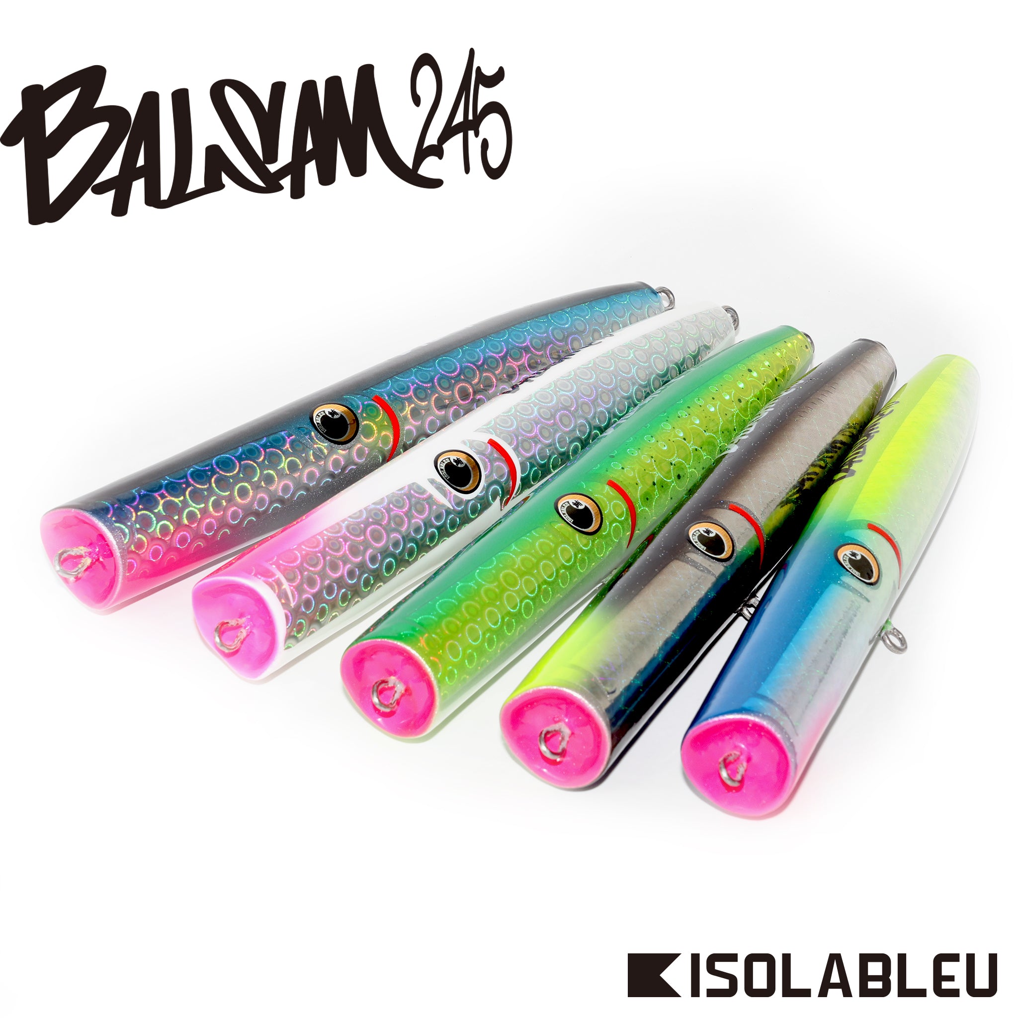 バルサム245 / 225 バルサウッド製スリムポッパー イゾラブルー BALSAM