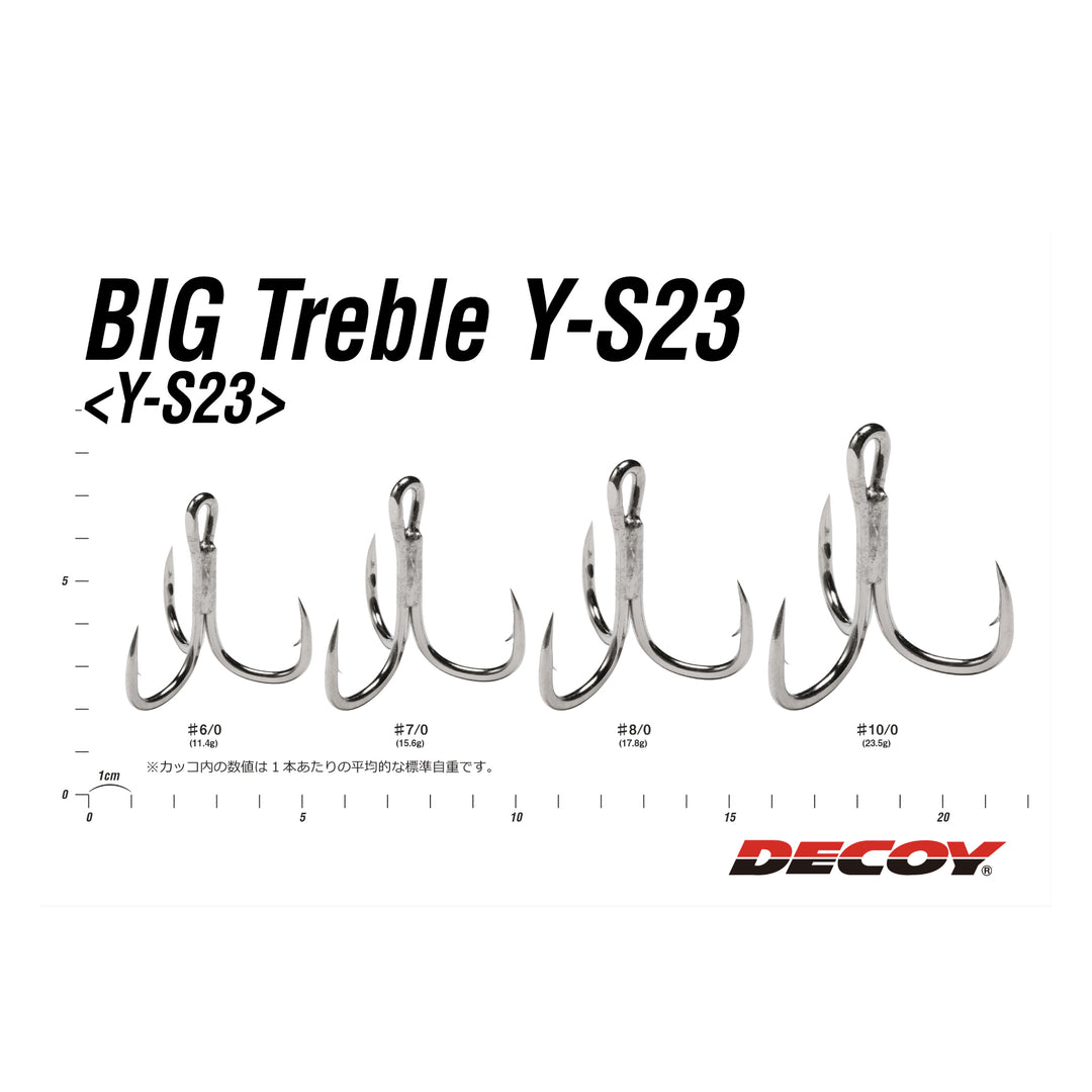 トリプルフック ビッグトレブル Y-S23 カツイチ デコイ KATSUICHI DECOY BIG TREBLE HOOK