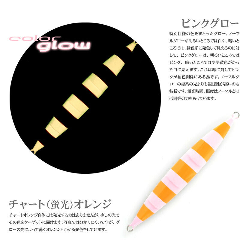 スパンキーAJ別注カラーアルミエッジブラック裏チャートオレンジゼブラピンクグローSEAFLOORCONTROLシーフロアコントロールspunkyジギングメタルジグ360g390g420g450g500g600g700g800g900g1100g1300g
