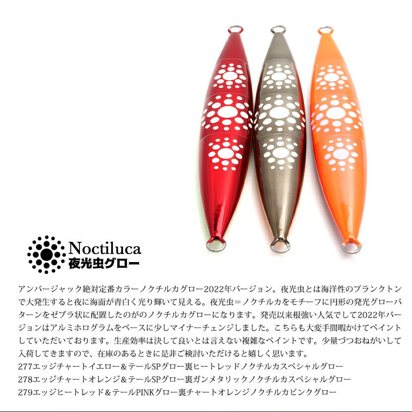 スパンキーAJ別注カラーエッジカラー/テール&ノクチルカアルミホログラムSEAFLOORCONTROLシーフロアコントロールspunkyジギングメタルジグ180g210g240g270g300g330g360g390g420g450g500g600g700g800g900g1100g1300g