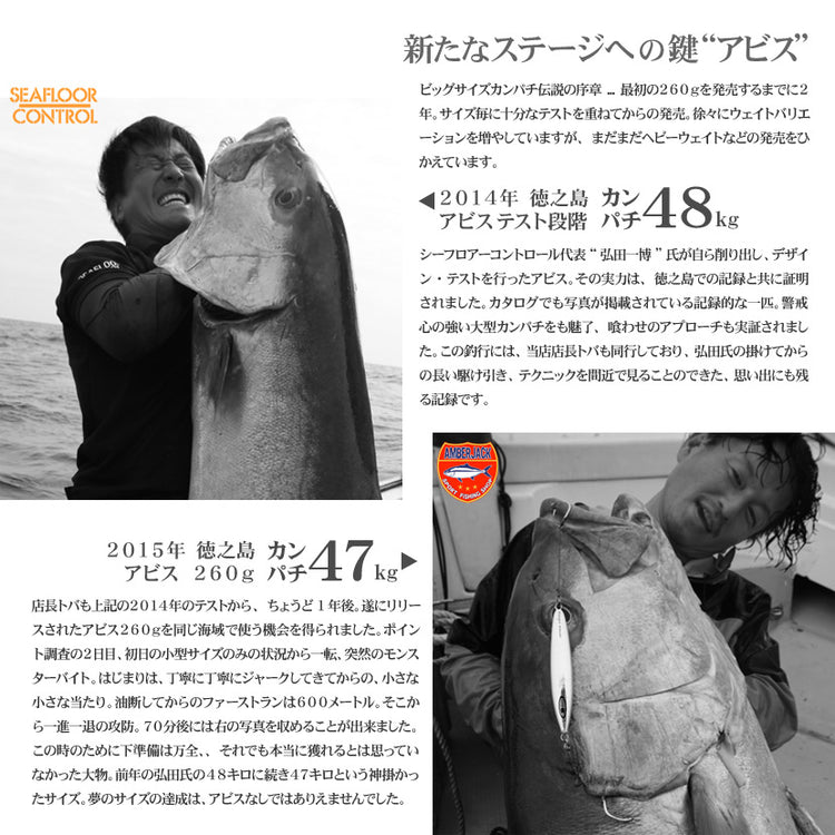 アビスAJ別注カラーアルミエッジブラック裏チャートオレンジゼブラピンクグローSEAFLOORCONTROLシーフロアコントロールabyssジギングメタルジグ100g130g150g180g200g230g260g290g320g350g400g450g500g600g700g800g900g