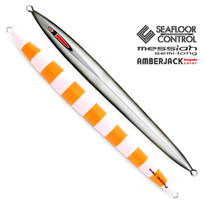 メサイアセミロングAJ別注カラーアルミエッジブラック裏チャートオレンジゼブラピンクグローSEAFLOORCONTROLシーフロアコントロールmissahsemilongジギングメタルジグ390g420g500g600g700g900g1100g1300g