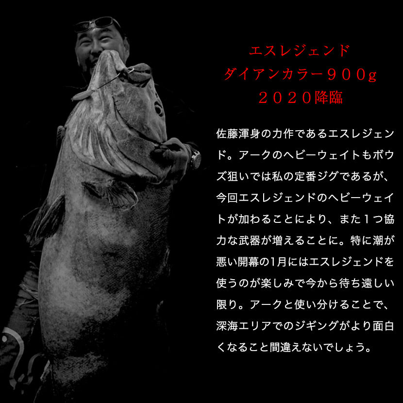 SレジェンドAJ別注カラーダイアンマットブラック（ツヤ消しベタ塗り）裏SPグローSEAFLOORCONTROLシーフロアコントロールSLEGENDエスレジェンドジギングメタルジグ100g130g150g180g210g240g270g300g410g460g500g600g700g800g