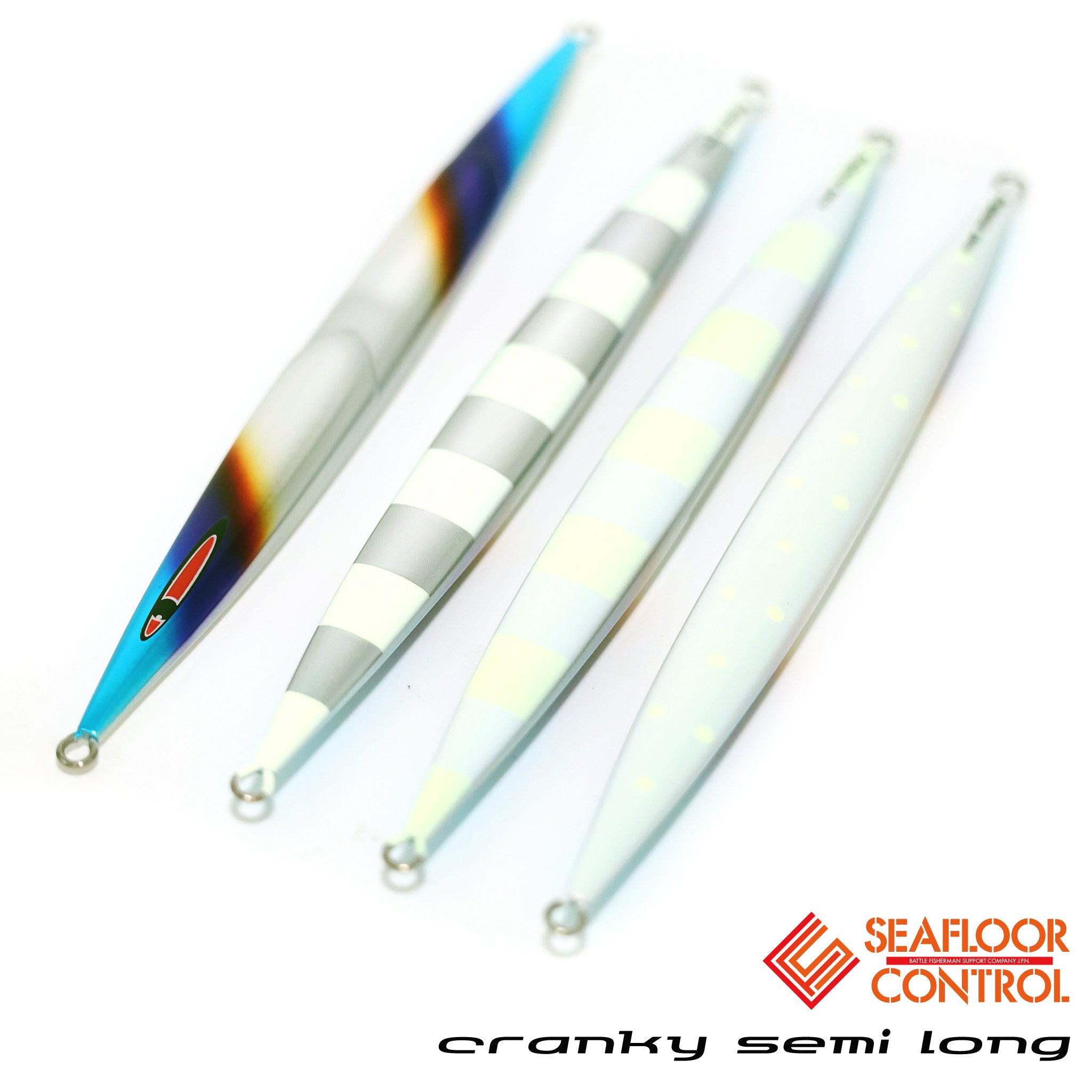 SEAFLOOR CONTROL アビス クランキー6本セット クランキー セミロング チタンゼブラ チタンレッドパールグロー シー