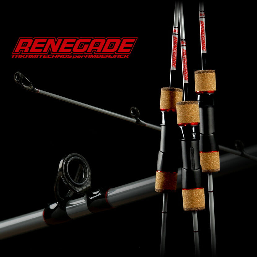Takamitechnos《タカミテクノス》RENEGADEレネゲイドアンバージャック別注フルカーボンソリッドブランクジギングロッド【同梱不可】【さお】