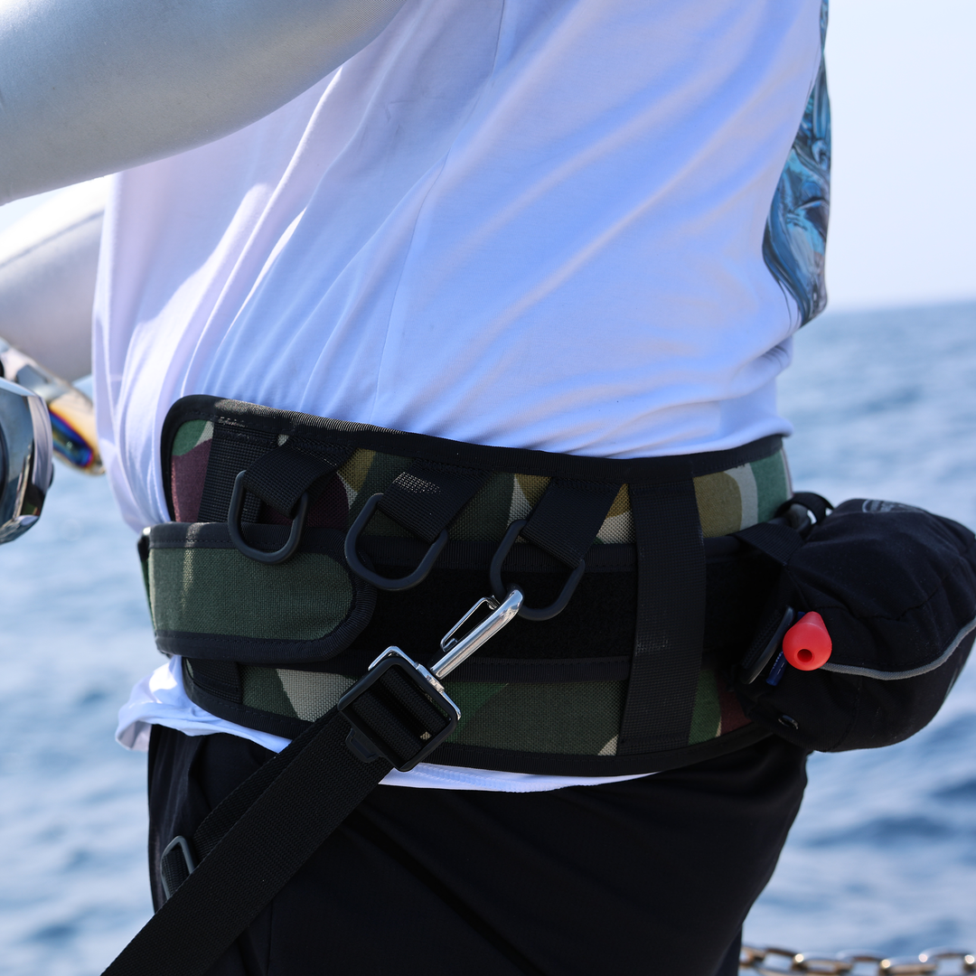 GINBAL AND LIFE JACKET FIGHTING BELT CORDURA CAMOFLAGE ISOLABLEU