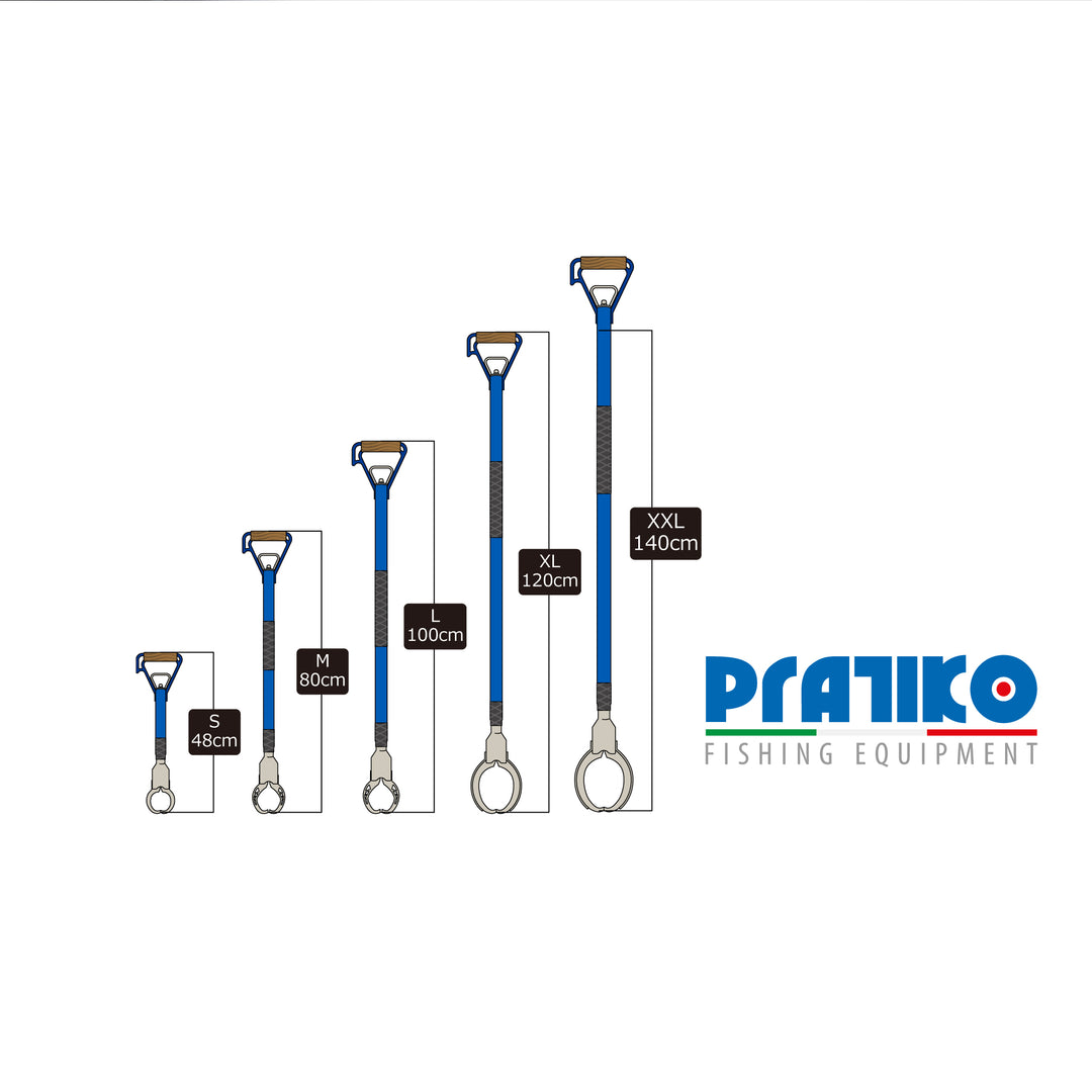 [In Stock] Pratiko Bluefin Tuna Releaser Fish Gripper Made in Italy PRATIKO FISHING EQUIPMENT SUS TUNA RELEASER BOGA ISOLABLEU